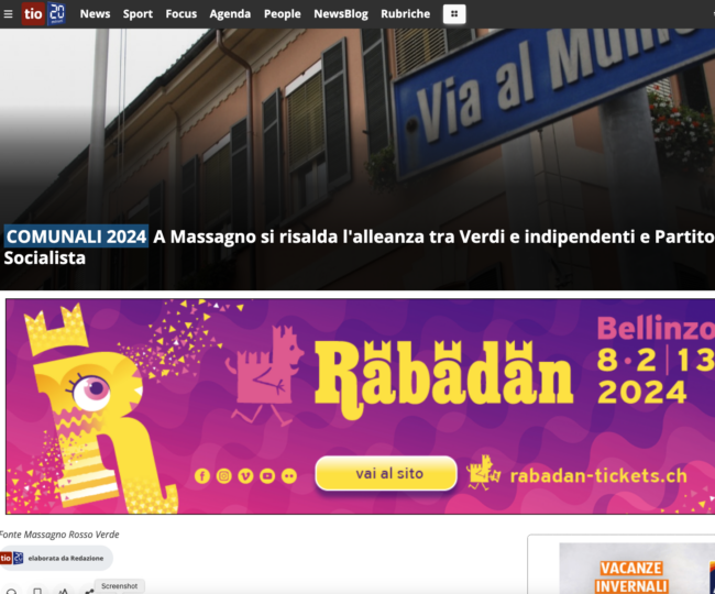 Massagno – Ticino Online 26.1.2024