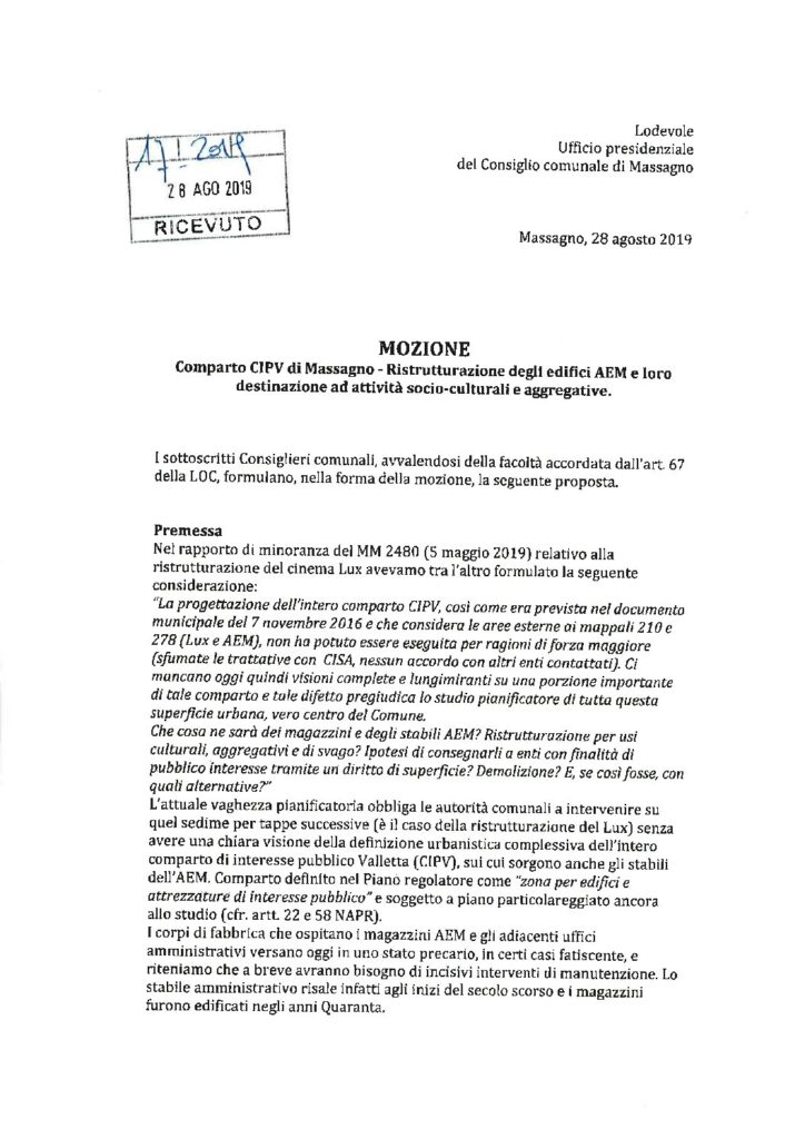 2019.08.28 - Mozione ristrutturazione edifici AEM