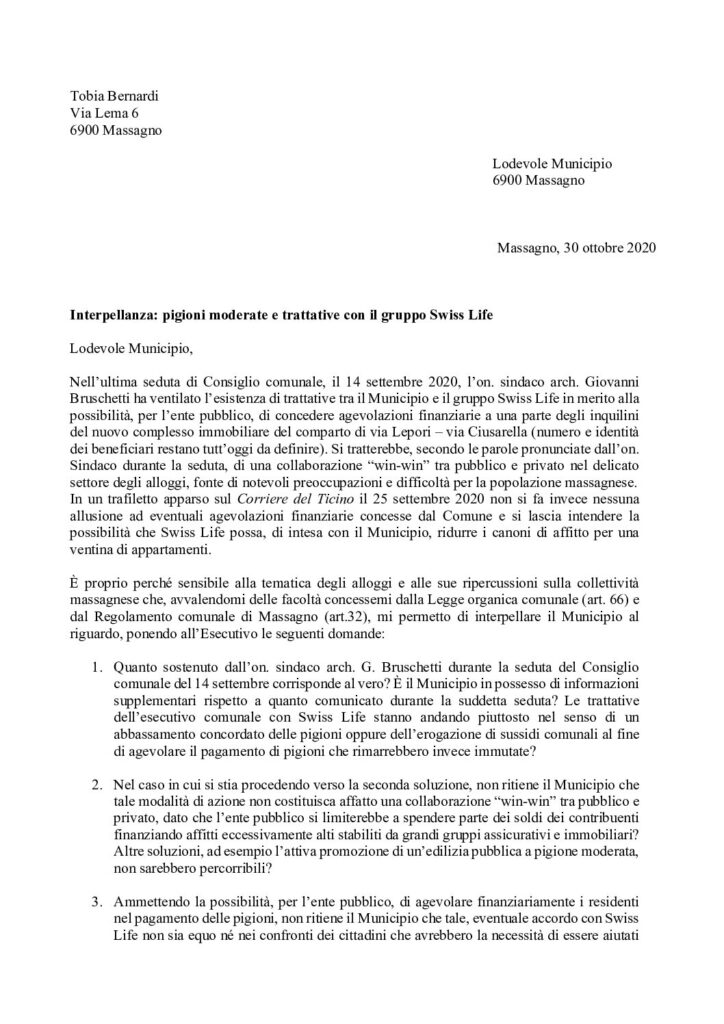 2020.10.30 - Interpellanza pigioni moderate