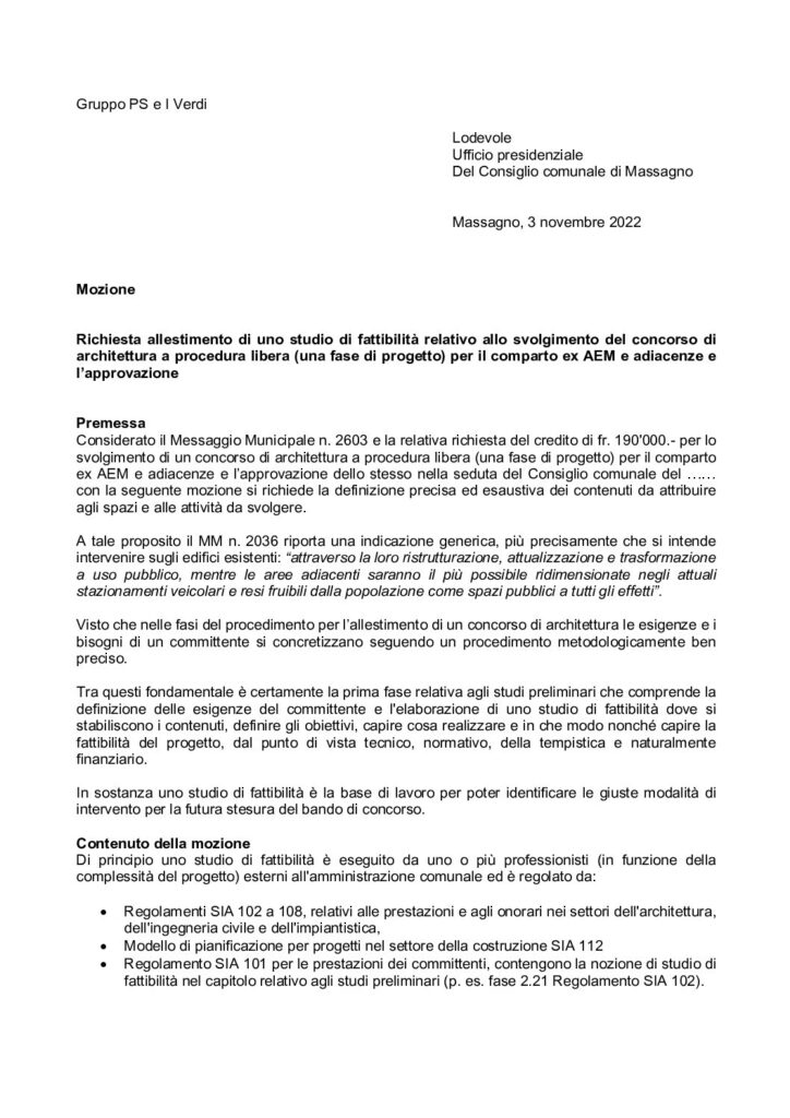 2022.11.03 - Mozione per studio di fattibilità comparto AEM