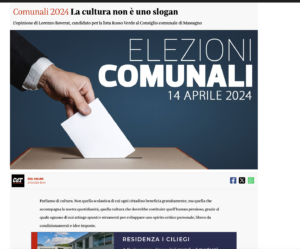 Corriere del Ticino 2024-03-27 massagno-rosso-verde la cultura non è uno slogan