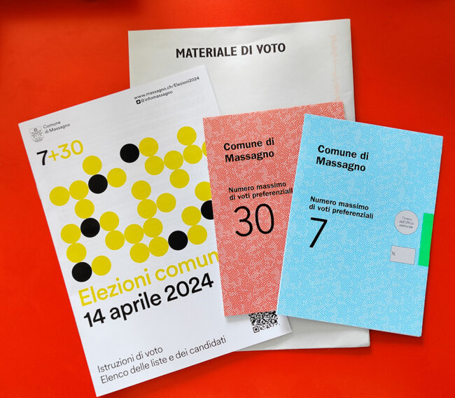 materiale di voto materiale di voto - massagno rosso verde - lista 1